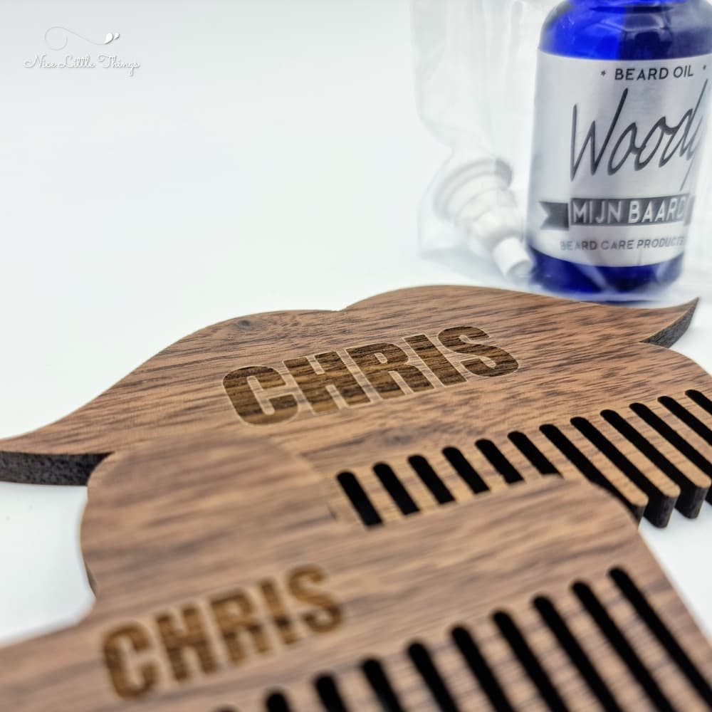 beard comb set + oil