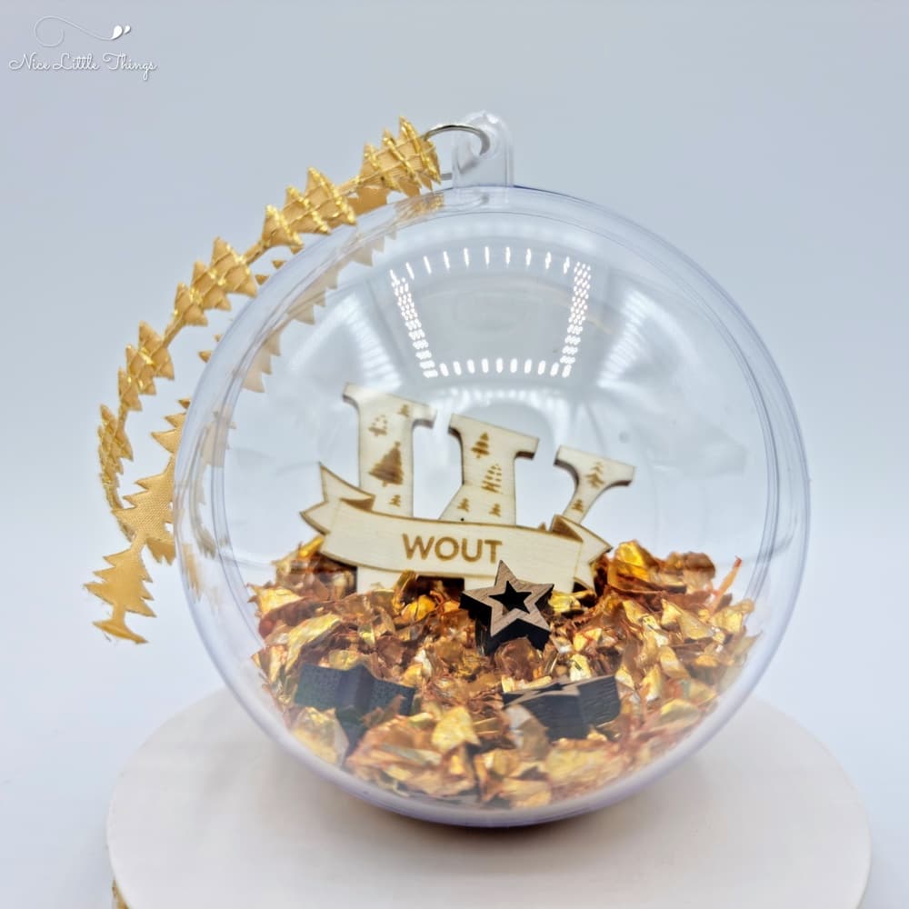 Gepersonaliseerde Luxe Kerstbal