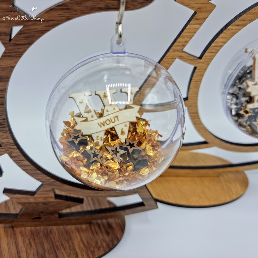 Gepersonaliseerde Luxe Kerstbal