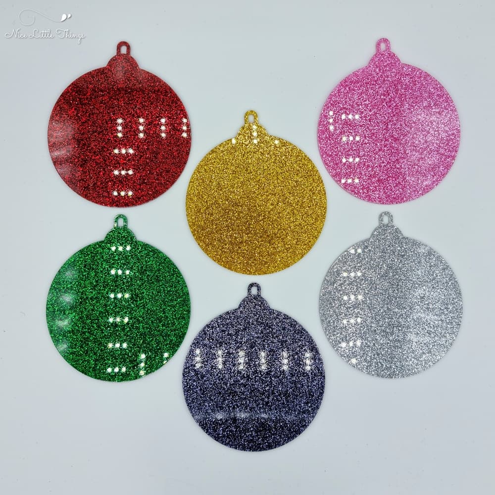 multilayer Christmas balls-glitter