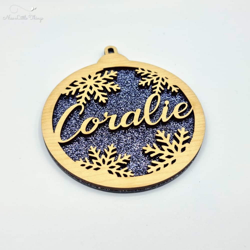 multilayer Christmas balls-glitter