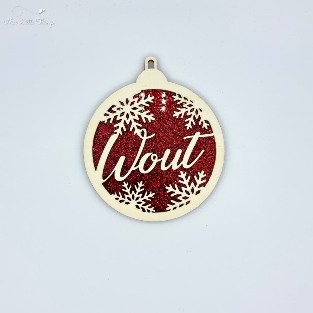 multilayer Christmas balls-glitter