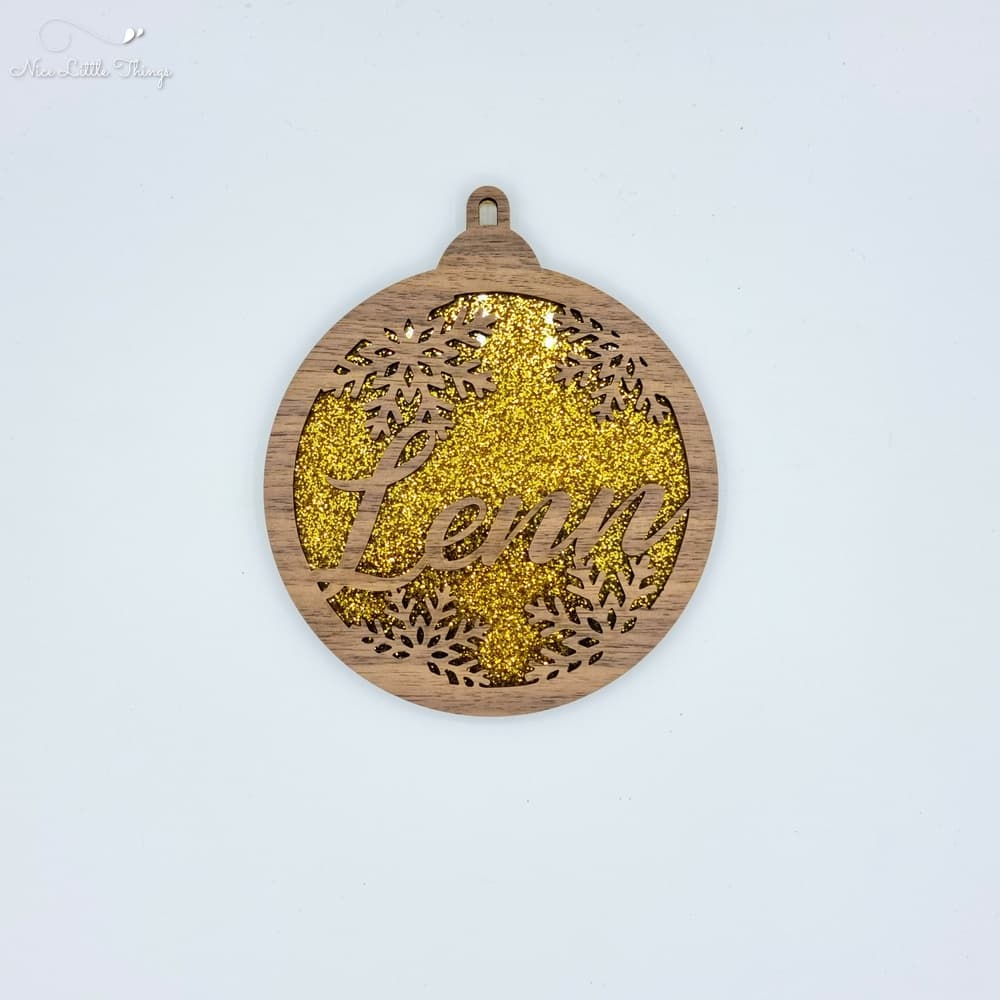 multilayer Christmas balls-glitter