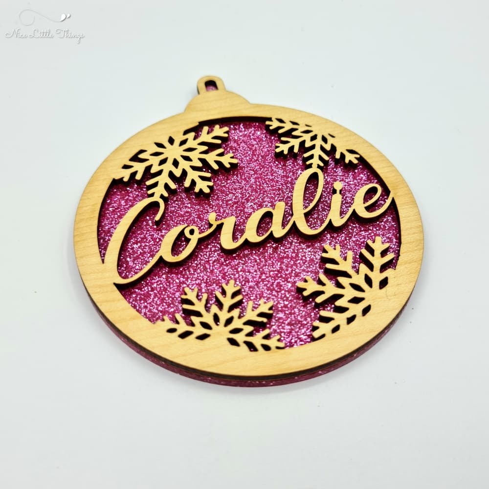 multilayer Christmas balls-glitter