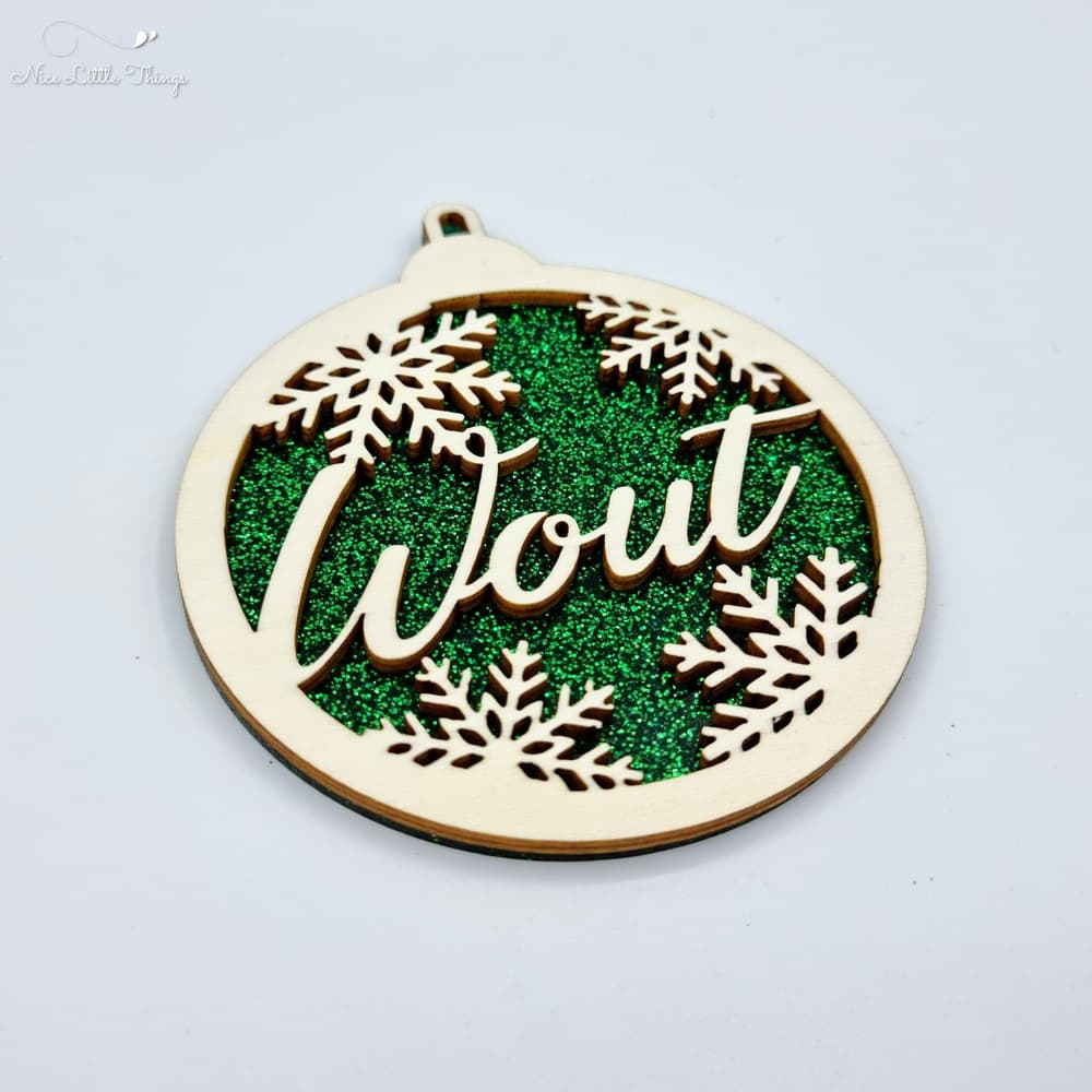 multilayer Christmas balls-glitter