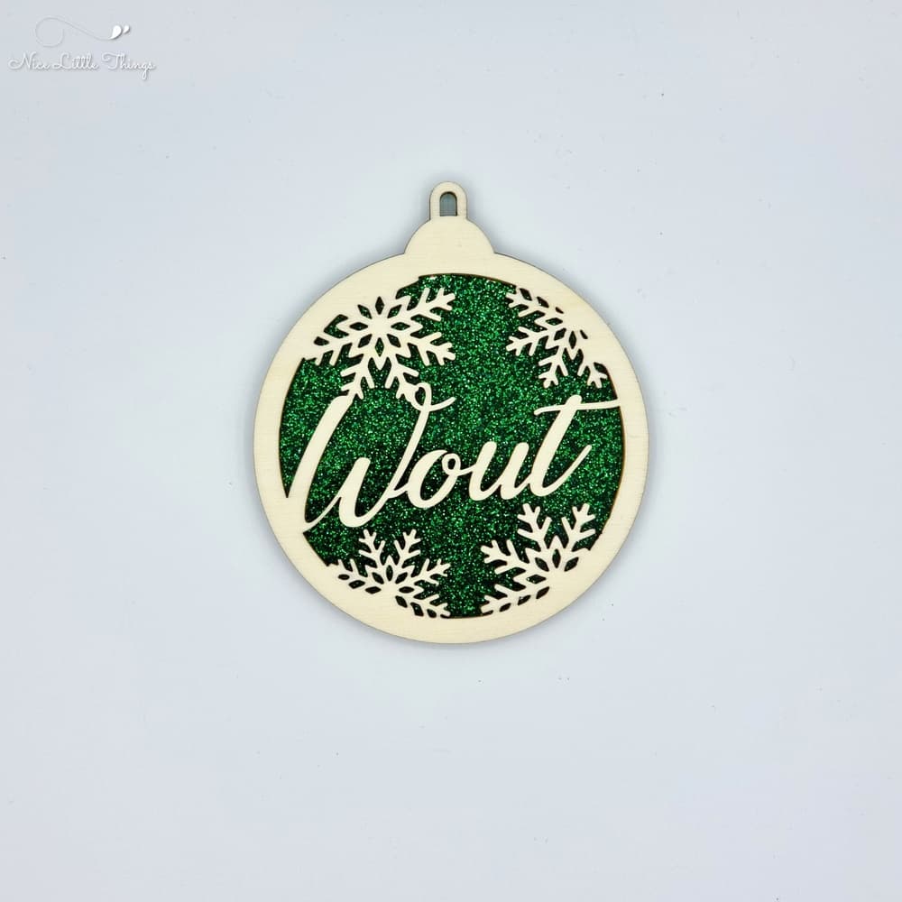 multilayer Christmas balls-glitter