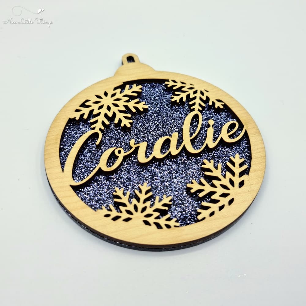 multilayer Christmas balls-glitter