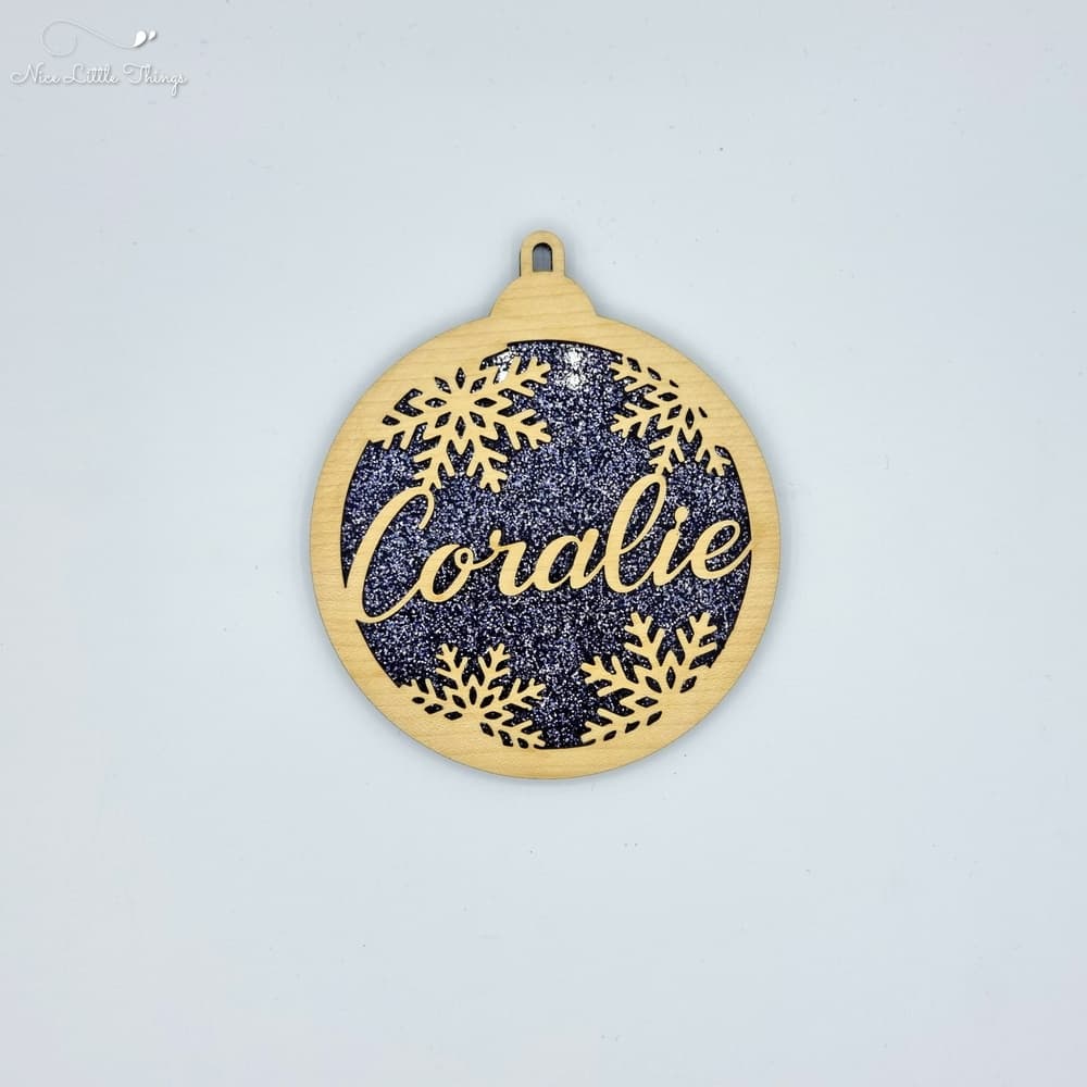 multilayer Christmas balls-glitter