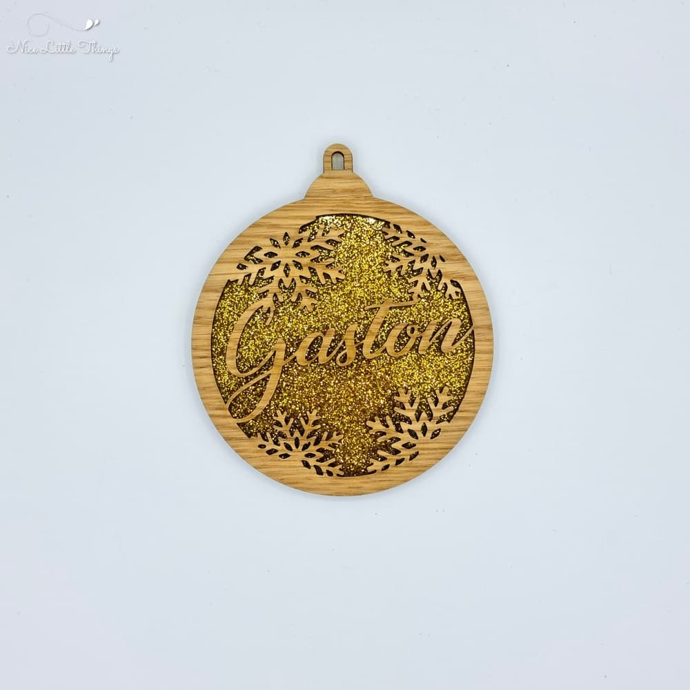 multilayer Christmas balls-glitter