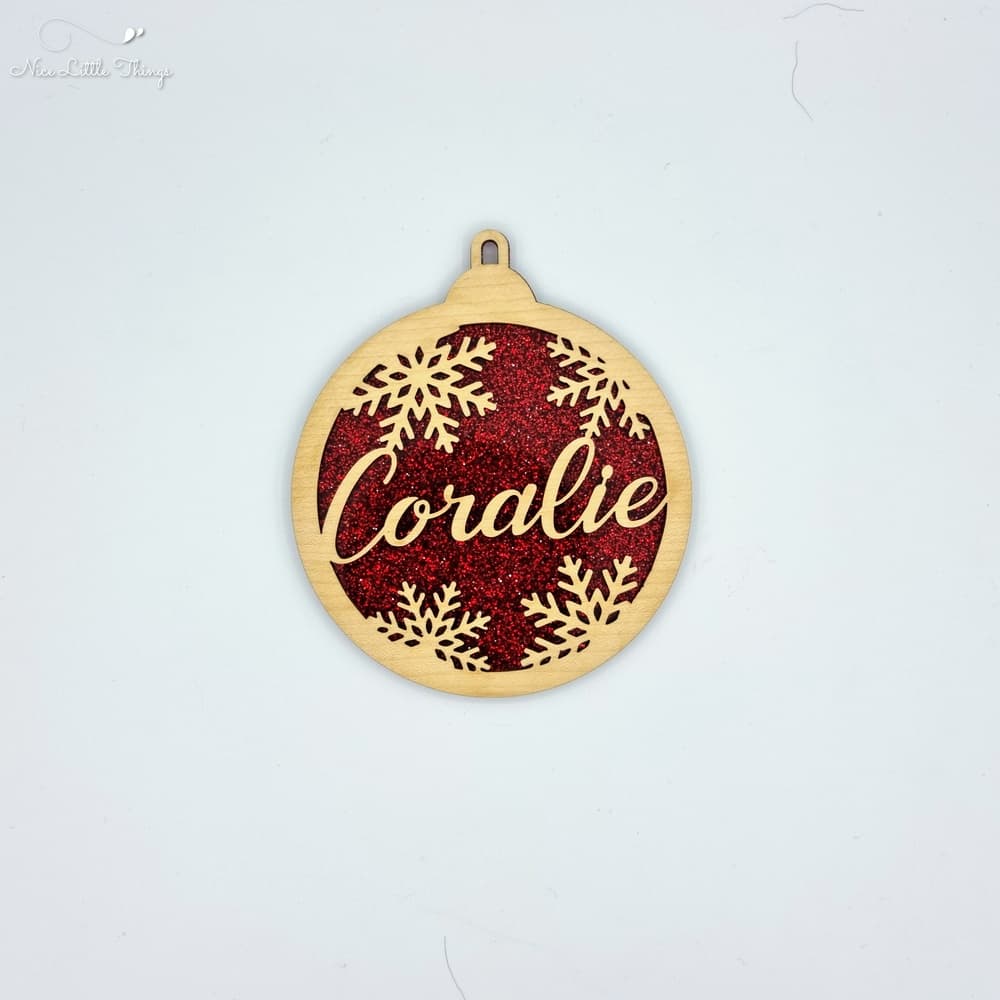multilayer Christmas balls-glitter