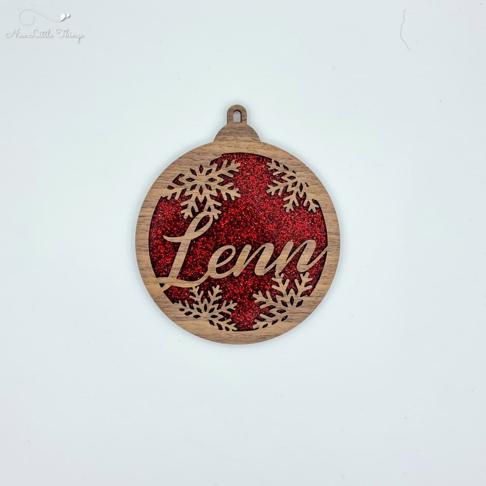 multilayer Christmas balls-glitter