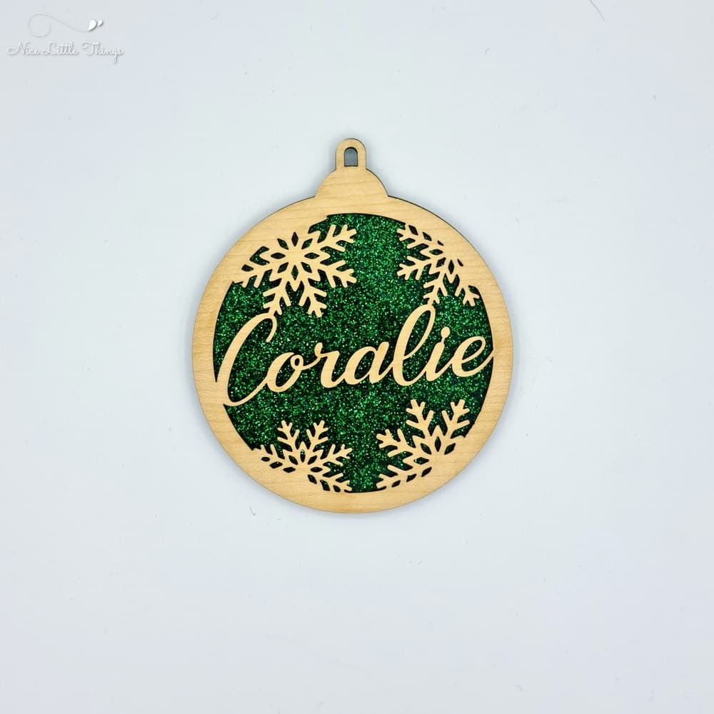 multilayer Christmas balls-glitter