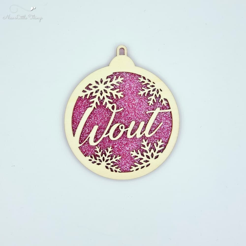 multilayer Christmas balls-glitter