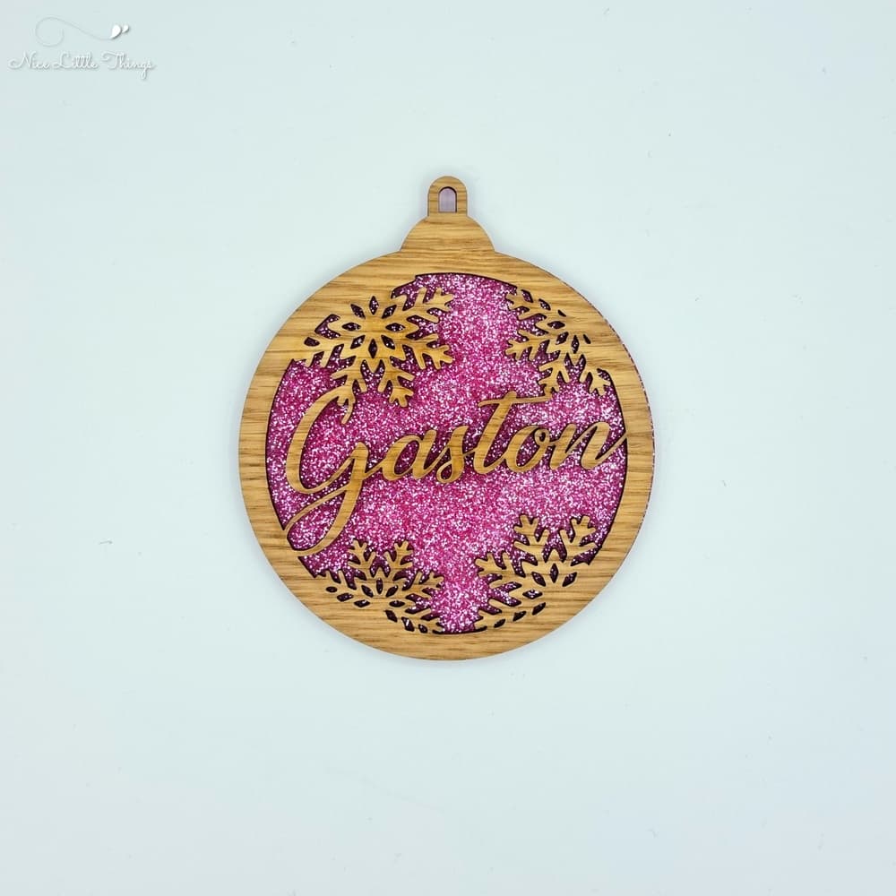 multilayer Christmas balls-glitter