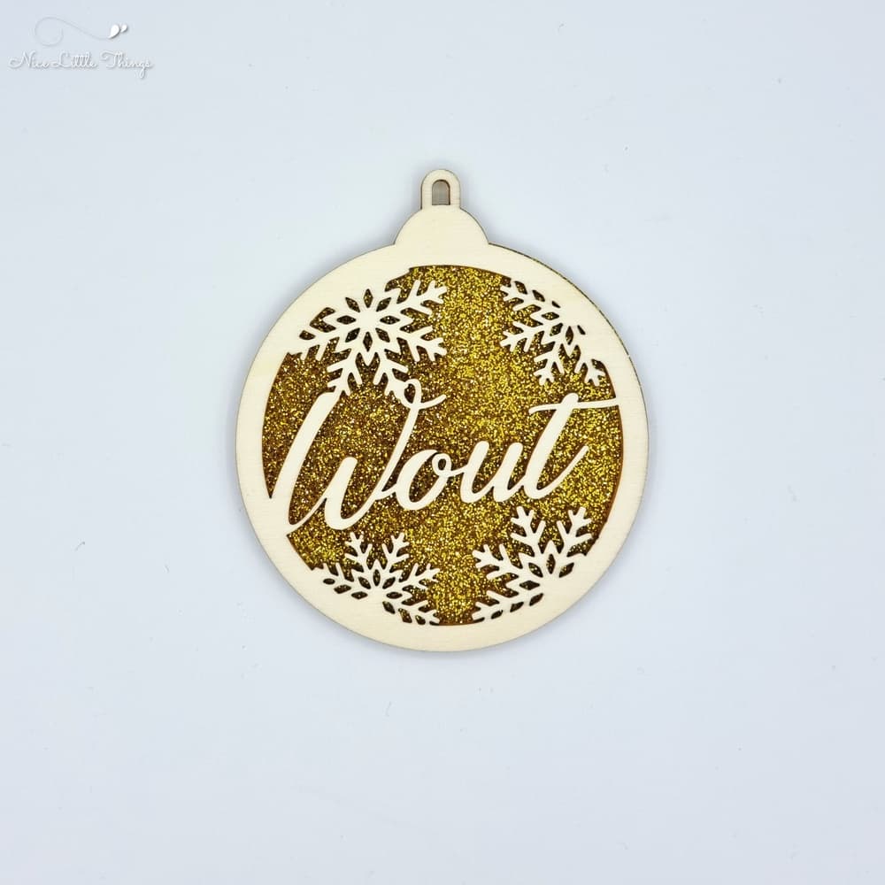 multilayer Christmas balls-glitter