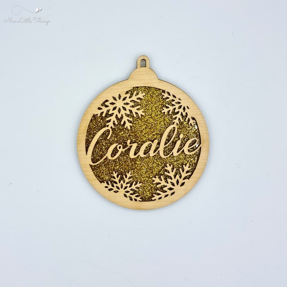 multilayer Christmas balls-glitter
