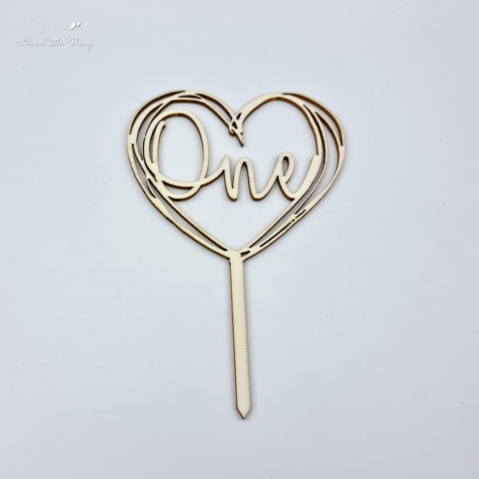 cake topper-heart