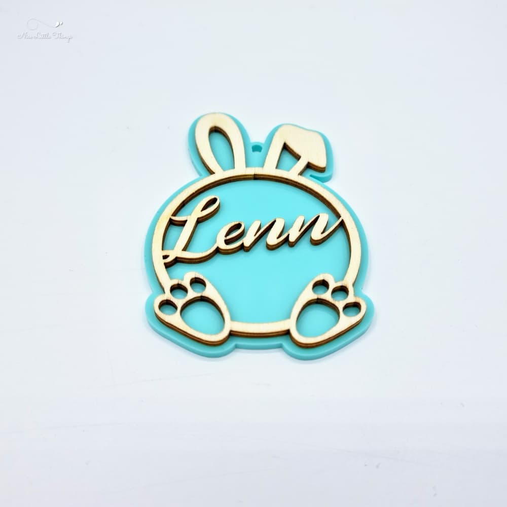 Acrylic Easter pendant with name