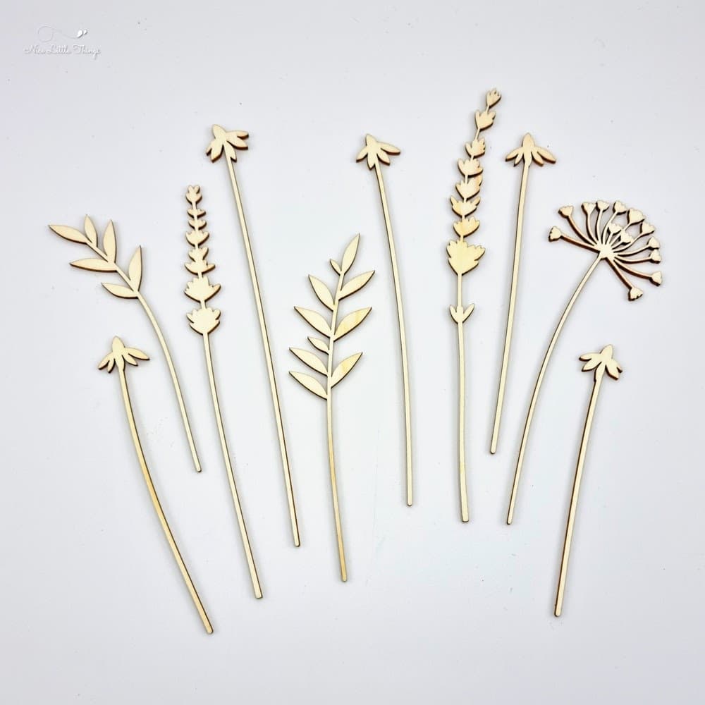 Houten Wilde Bloemen