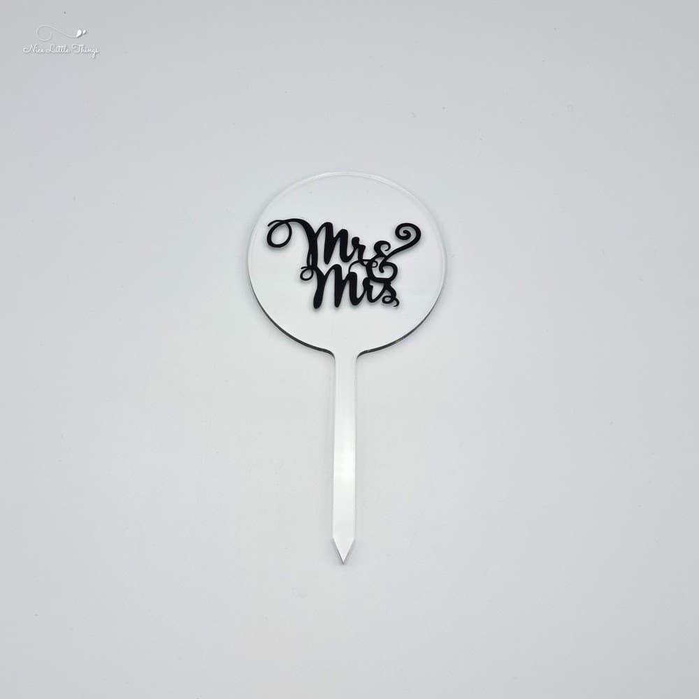 Cake topper Plexi Mr&amp;Mrs