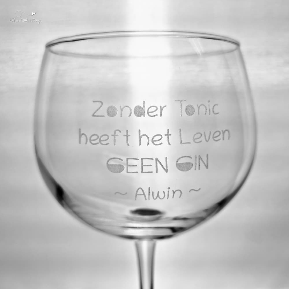 Gepersonaliseerd Gin-glas