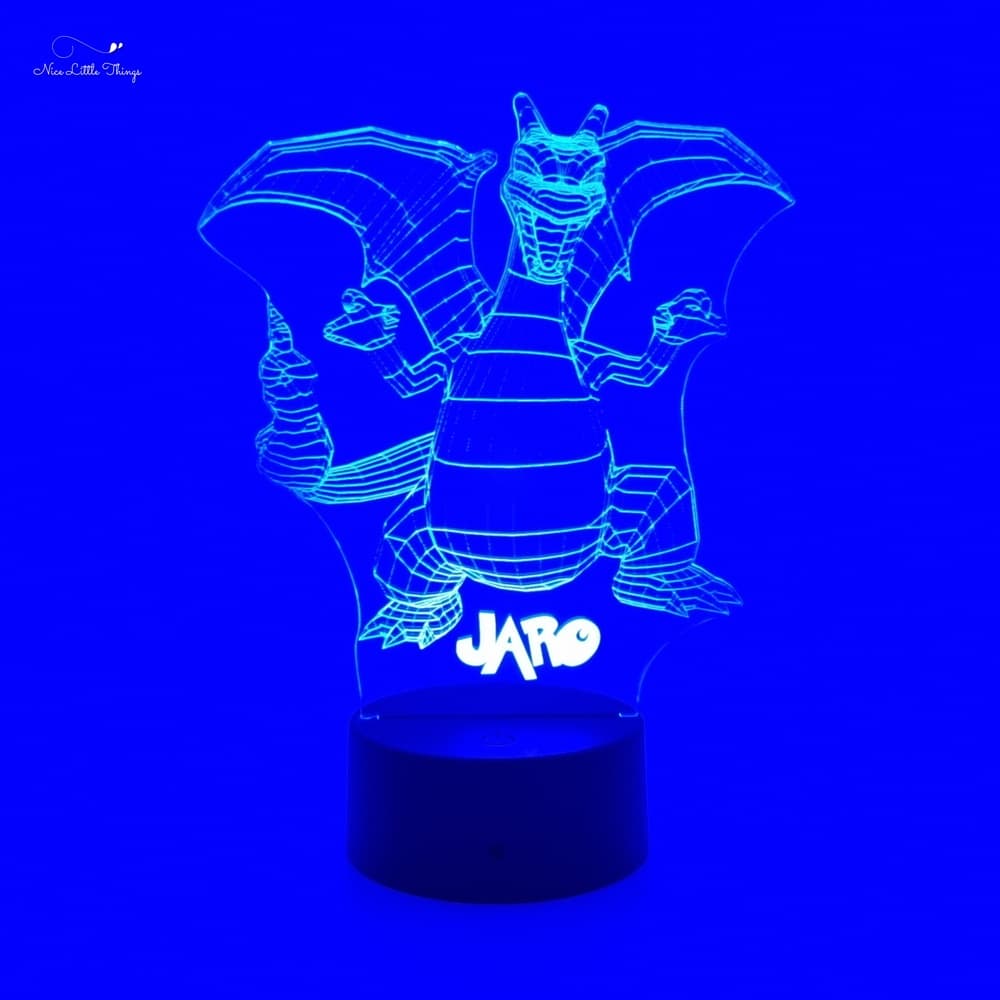 Gepersonaliseerde RGB LEDlamp Pokemon Charizard
