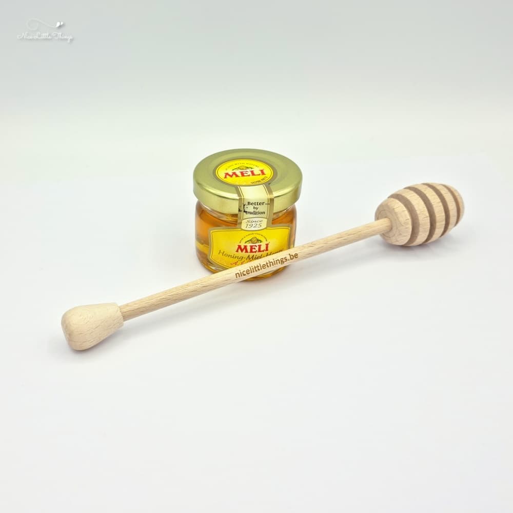 Honey spoon with text