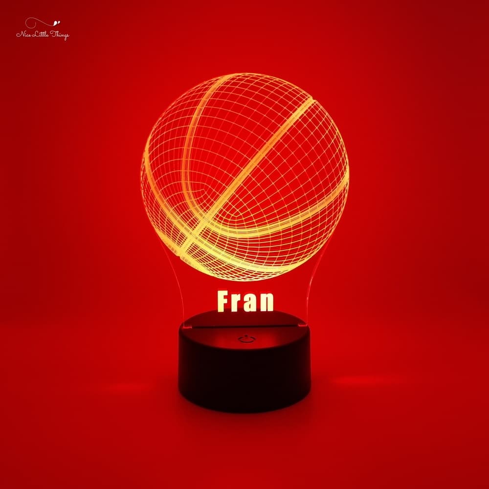 Gepersonaliseerde RGB LEDlamp Basketbal