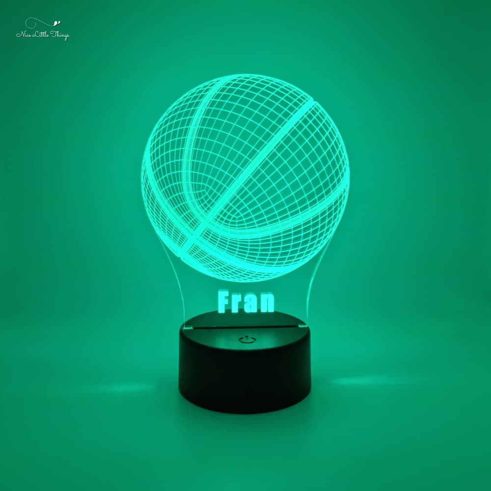 Gepersonaliseerde RGB LEDlamp Basketbal