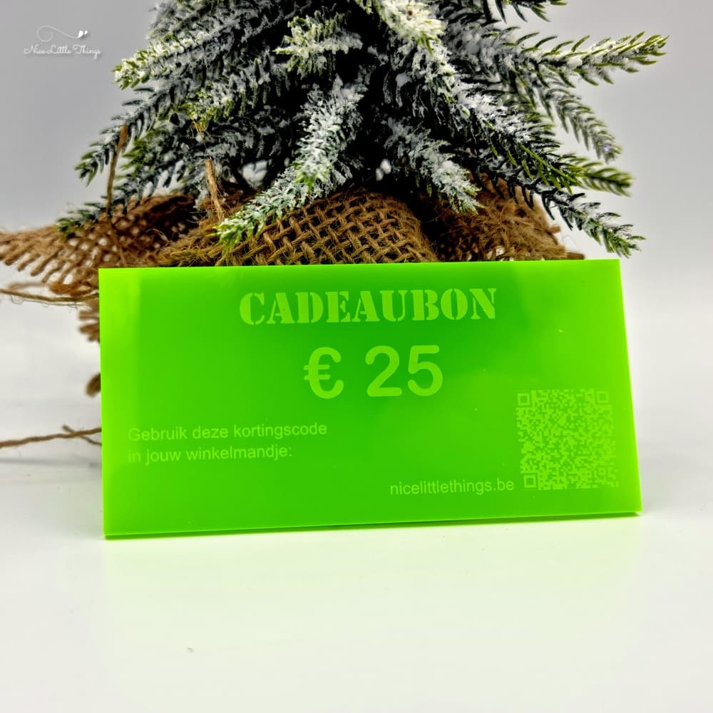 Cadeaubon 25 euro
