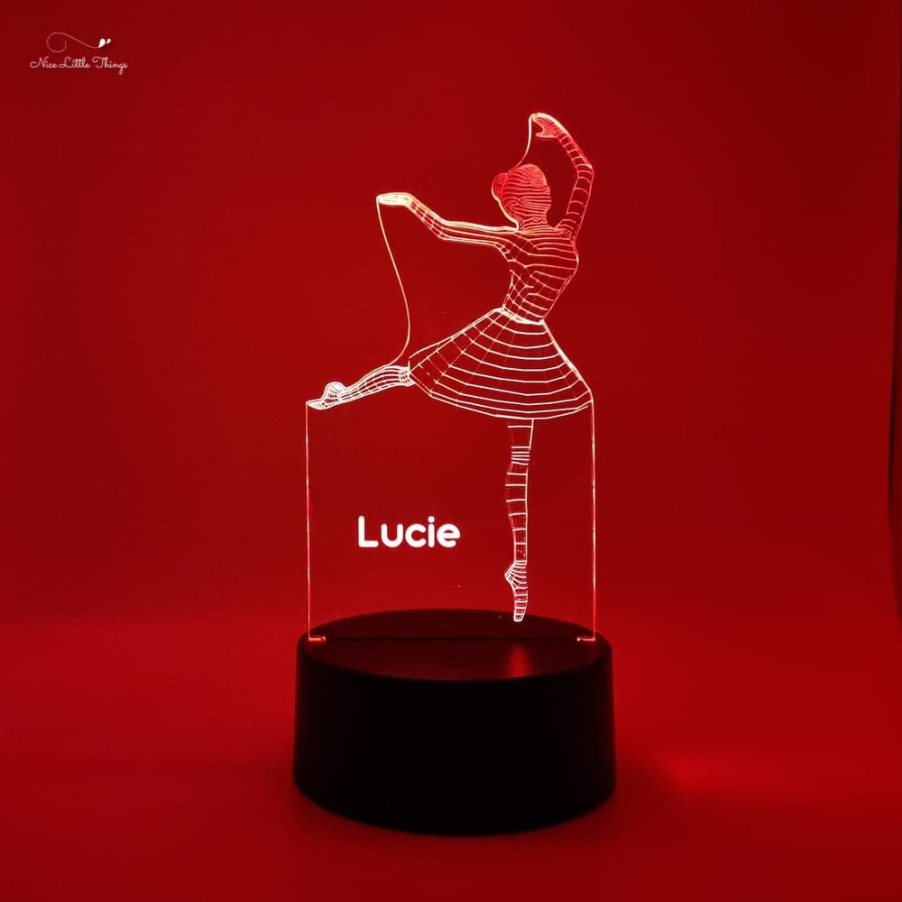 Gepersonaliseerde RGB LEDlamp Ballerina