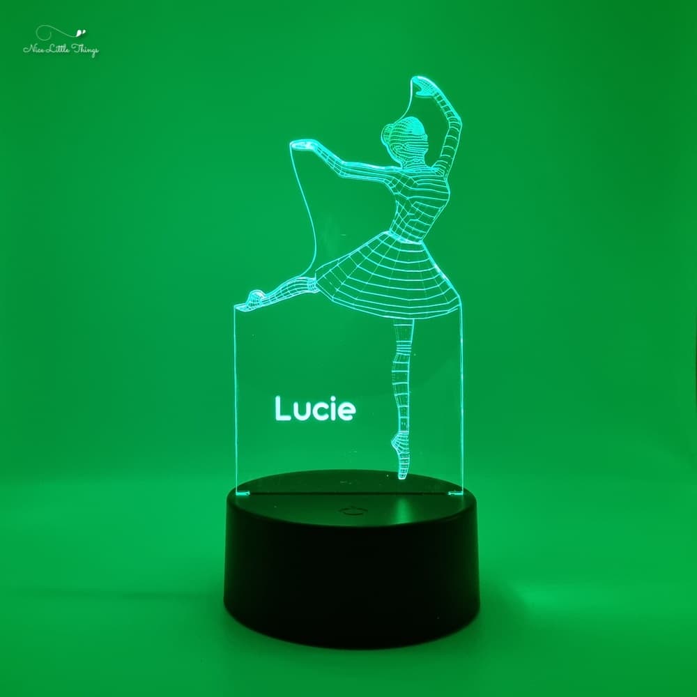 Gepersonaliseerde RGB LEDlamp Ballerina