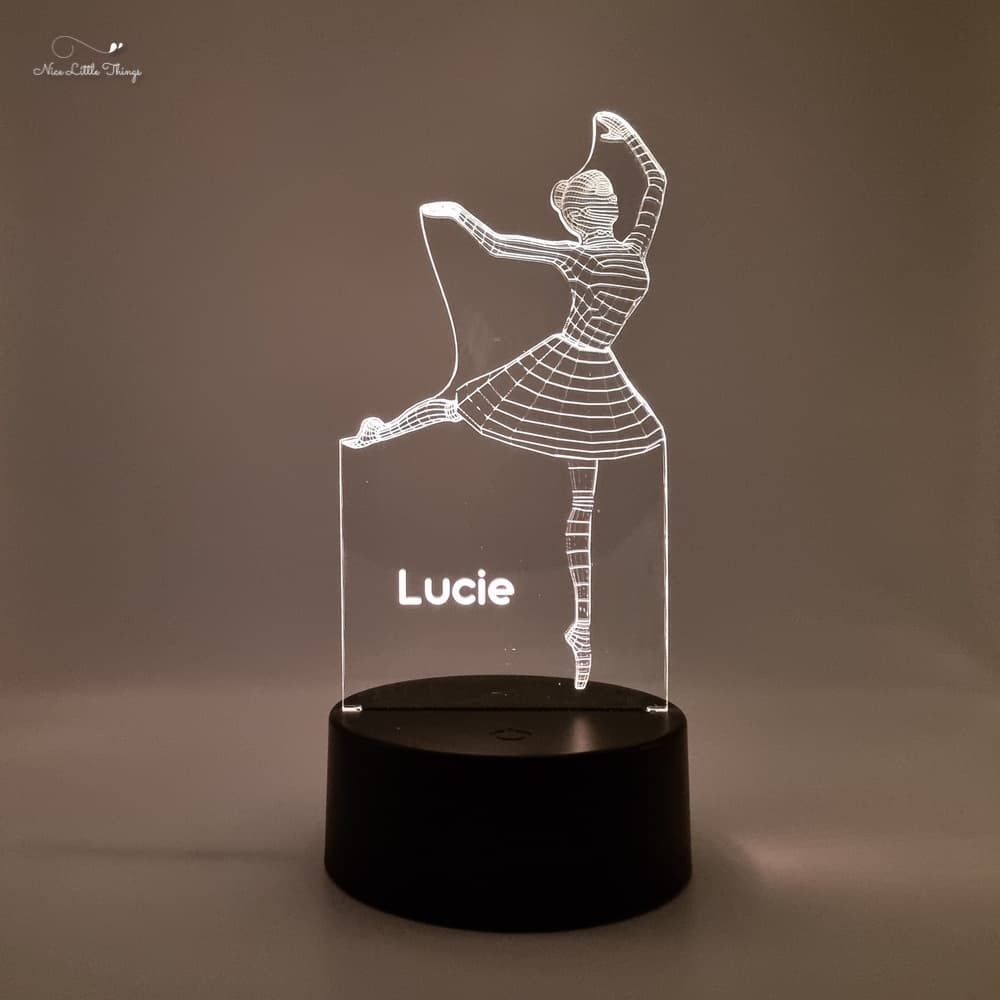 Gepersonaliseerde RGB LEDlamp Ballerina
