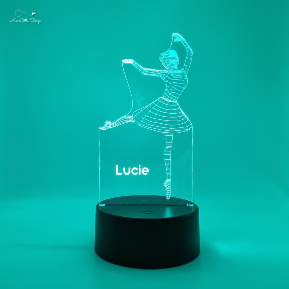 Gepersonaliseerde RGB LEDlamp Ballerina