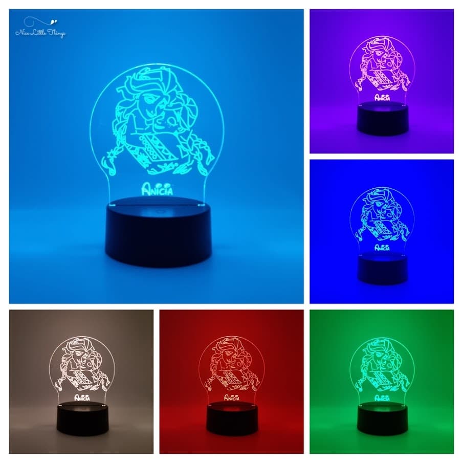 Gepersonaliseerde RGB LEDlamp Frozen