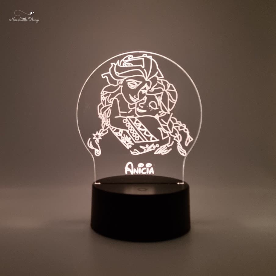 Gepersonaliseerde RGB LEDlamp Frozen
