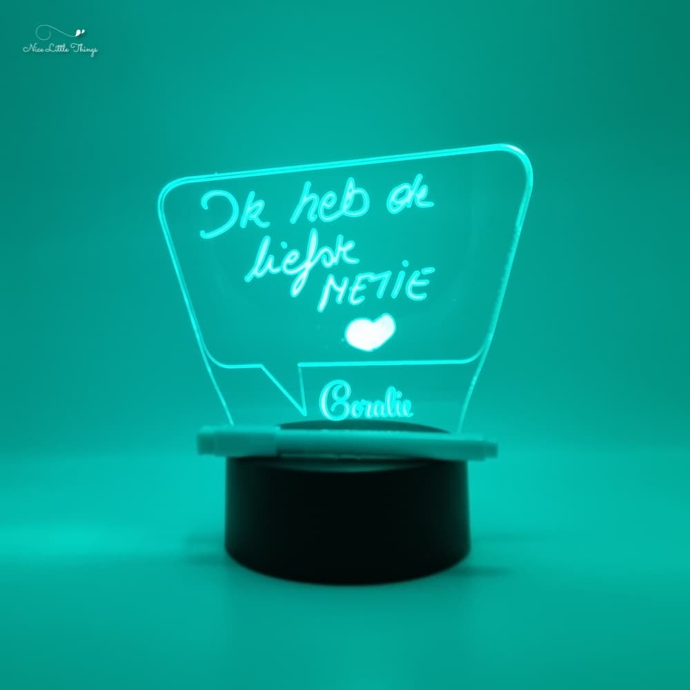 Gepersonaliseerde RGB LEDlamp Tekenen met Licht - Tekstballon