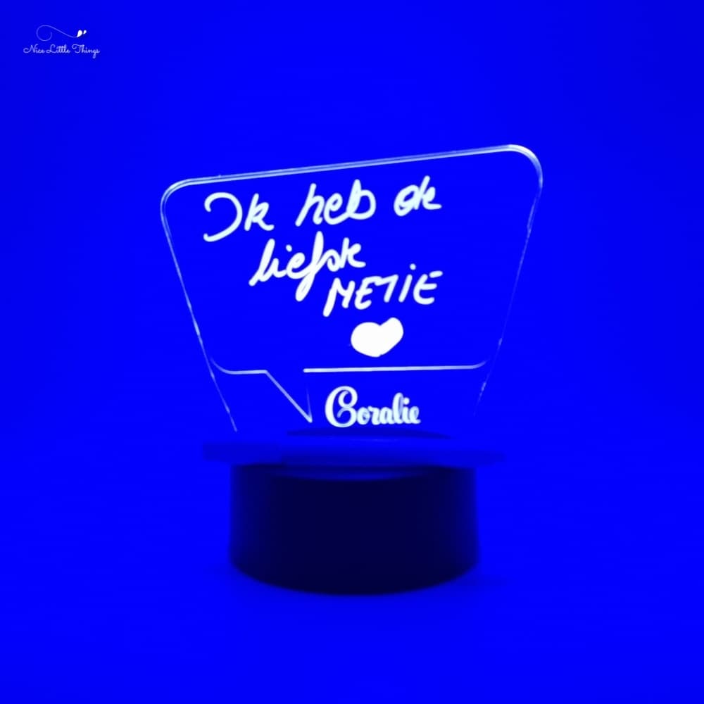 Gepersonaliseerde RGB LEDlamp Tekenen met Licht - Tekstballon