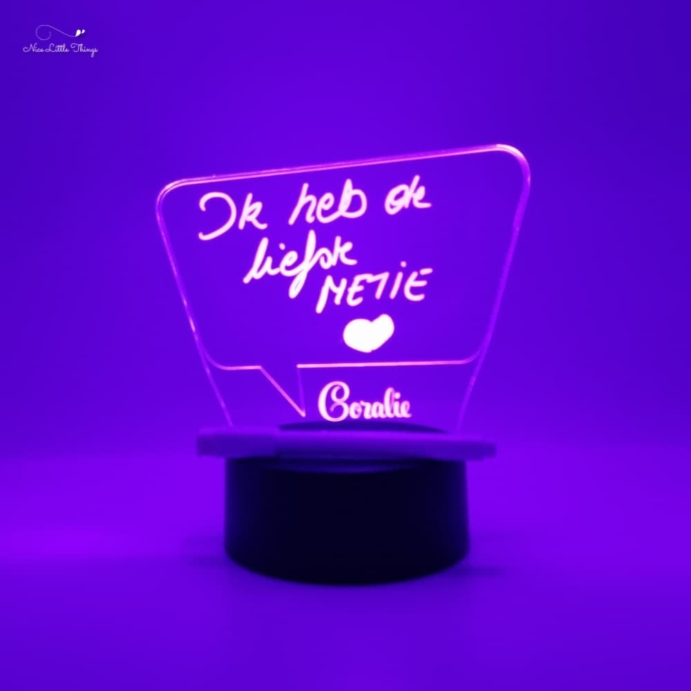 Gepersonaliseerde RGB LEDlamp Tekenen met Licht - Tekstballon