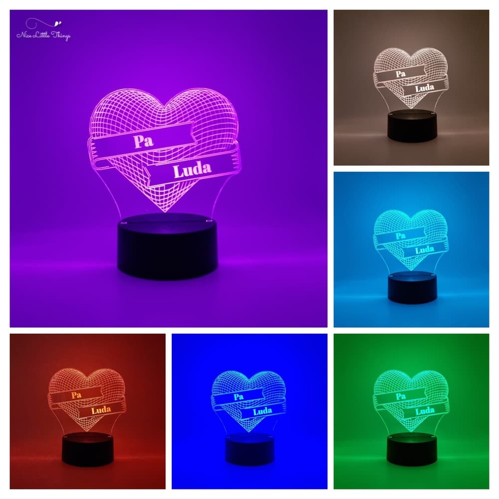 Gepersonaliseerd RGBlampje Hartje