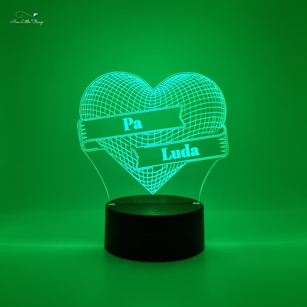 Gepersonaliseerd RGBlampje Hartje