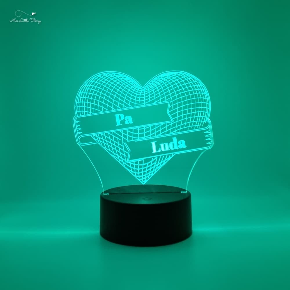 Gepersonaliseerd RGBlampje Hartje