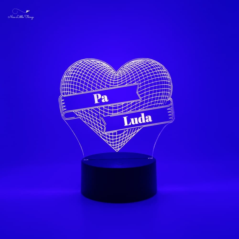 Gepersonaliseerd RGBlampje Hartje