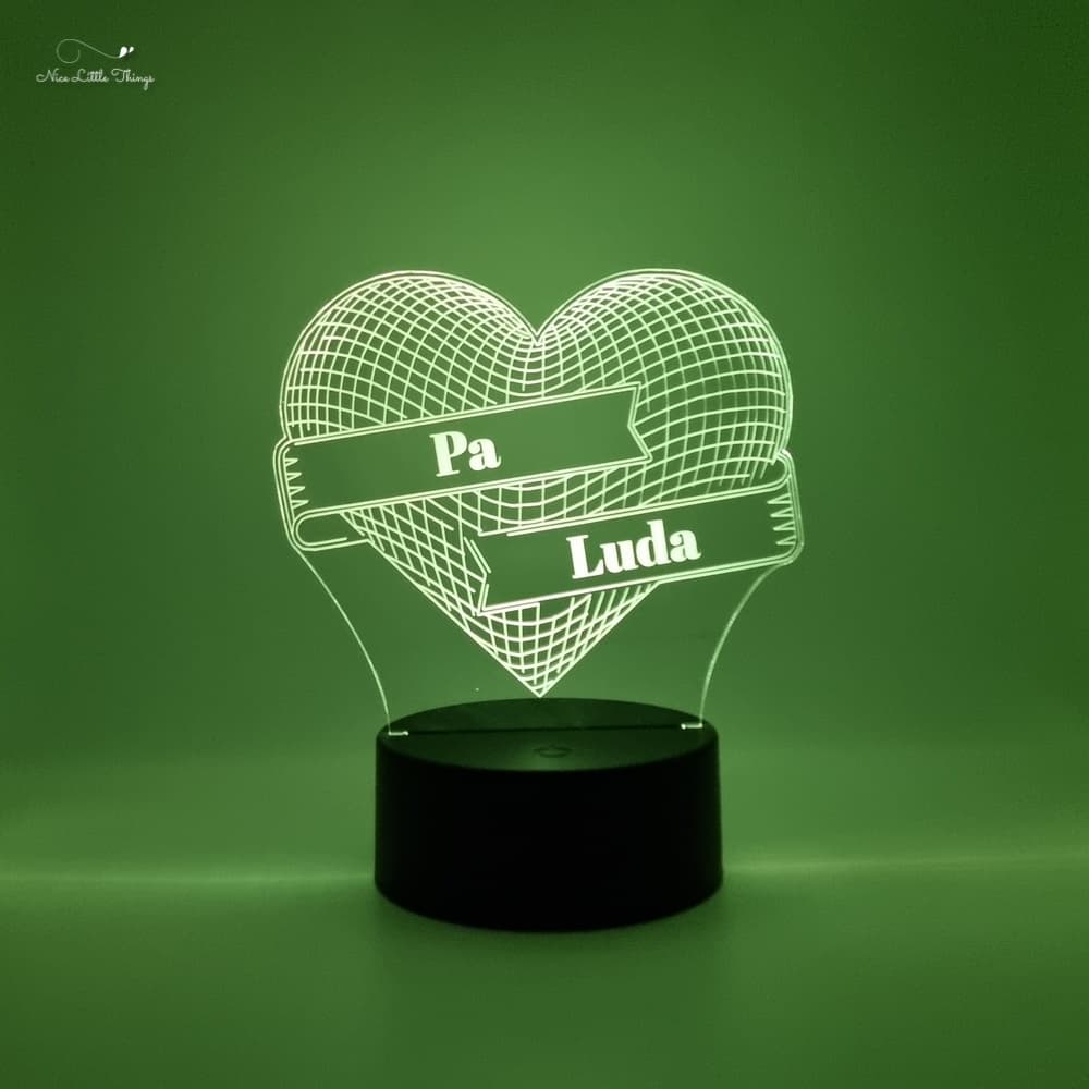 Gepersonaliseerd RGBlampje Hartje