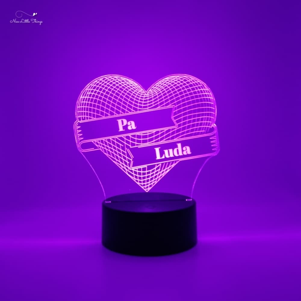 Gepersonaliseerd RGBlampje Hartje