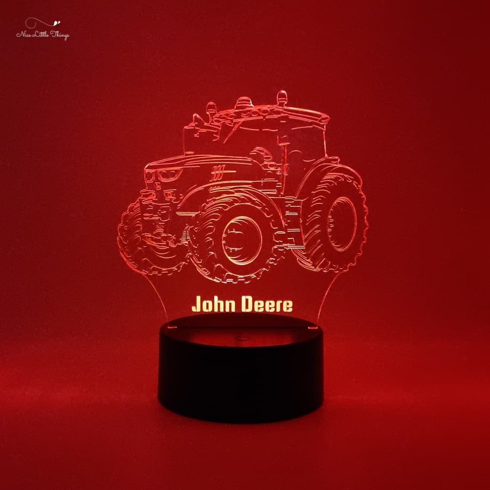 Gepersonaliseerd RGB LEDlampje John Deere tractor
