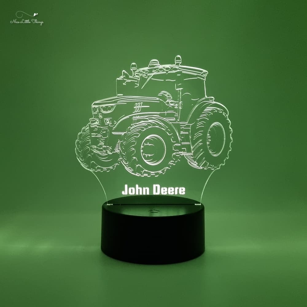 Gepersonaliseerd RGB LEDlampje John Deere tractor