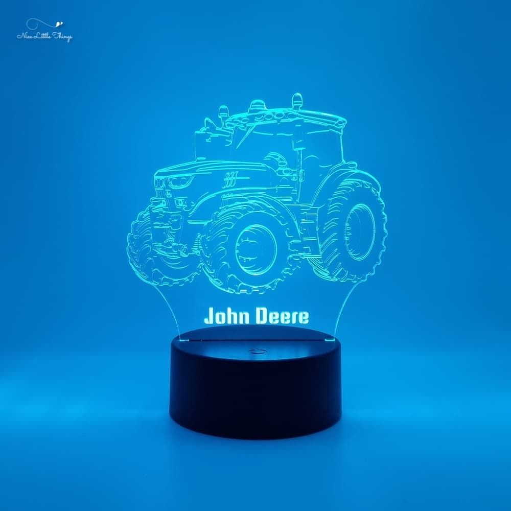 Gepersonaliseerd RGB LEDlampje John Deere tractor