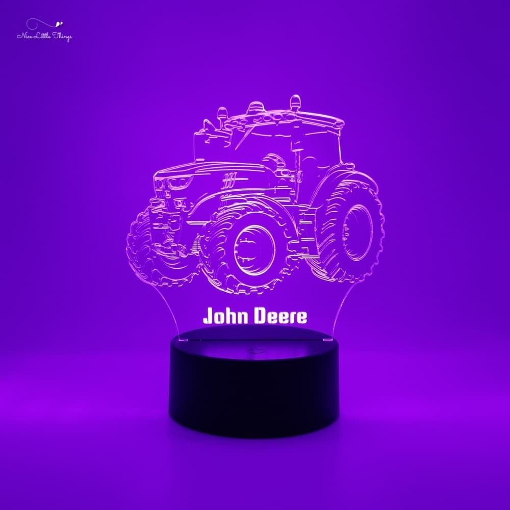 Gepersonaliseerd RGB LEDlampje John Deere tractor