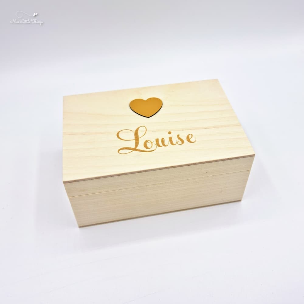 Jewelry Box with Name and Heart